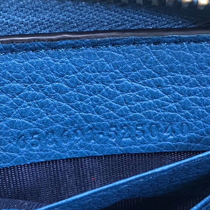 【中古品】【メンズ】 GUCCI グッチ LOGO ZIP AROUND WALLET 658691 ロゴ ジップアラウンド ウォレット 長財布 181-260118-na-01-tag カラー：ブルー 万代Net店
