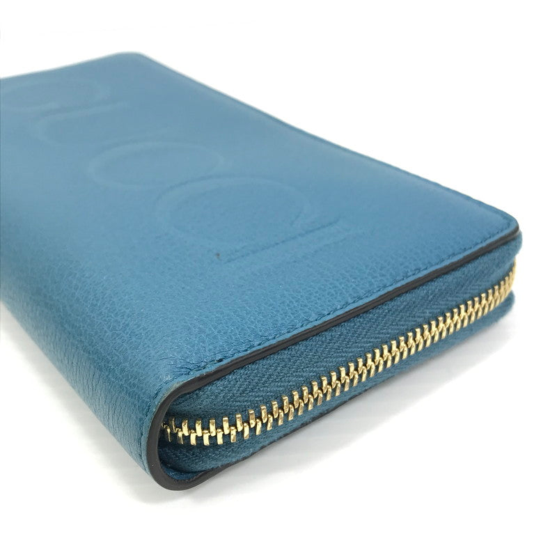 【中古品】【メンズ】 GUCCI グッチ LOGO ZIP AROUND WALLET 658691 ロゴ ジップアラウンド ウォレット 長財布 181-260118-na-01-tag カラー：ブルー 万代Net店