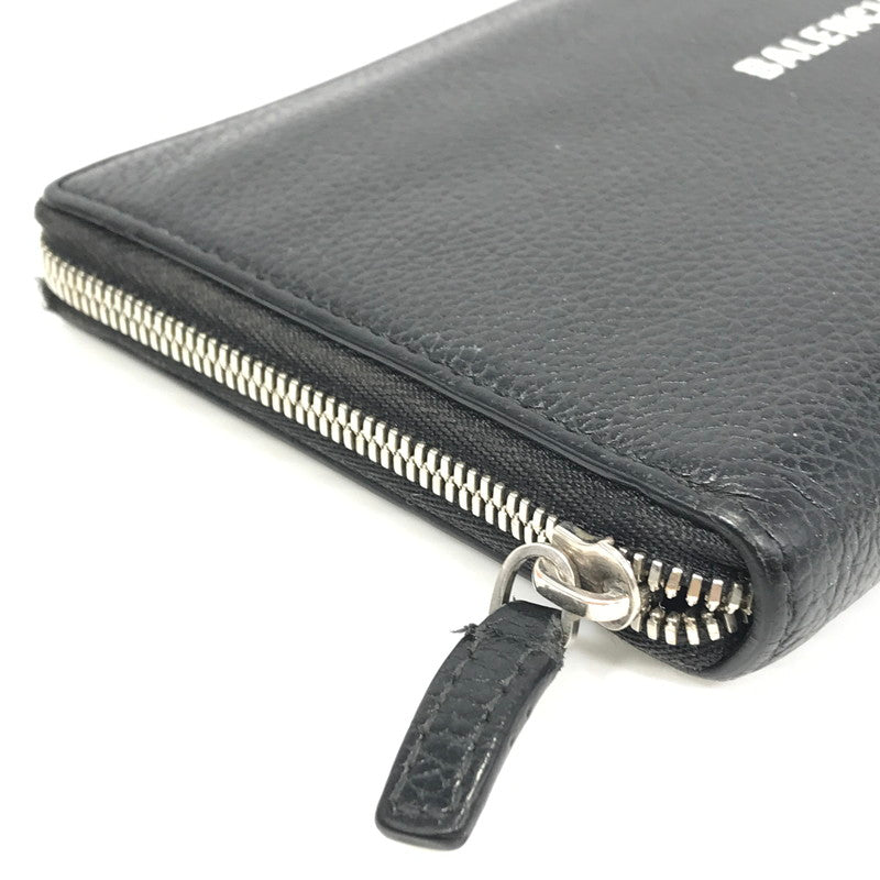 【現状渡し品】【メンズ】 BALENCIAGA バレンシアガ CASH CONTINENTAL 594317 キャッシュ コンチネンタル ラウンドジップウォレット 長財布 181-260118-na-02-tag カラー：ブラック 万代Net店