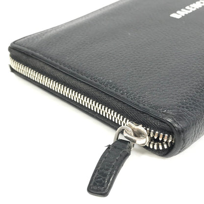 【現状渡し品】【メンズ】 BALENCIAGA バレンシアガ CASH CONTINENTAL 594317 キャッシュ コンチネンタル ラウンドジップウォレット 長財布 181-260118-na-02-tag カラー：ブラック 万代Net店