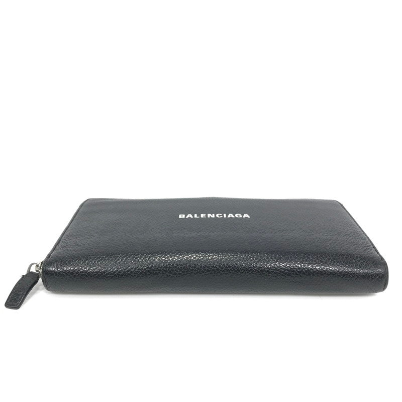 【現状渡し品】【メンズ】 BALENCIAGA バレンシアガ CASH CONTINENTAL 594317 キャッシュ コンチネンタル ラウンドジップウォレット 長財布 181-260118-na-02-tag カラー：ブラック 万代Net店