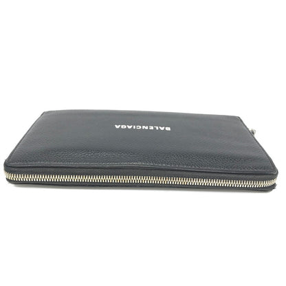 【現状渡し品】【メンズ】 BALENCIAGA バレンシアガ CASH CONTINENTAL 594317 キャッシュ コンチネンタル ラウンドジップウォレット 長財布 181-260118-na-02-tag カラー：ブラック 万代Net店