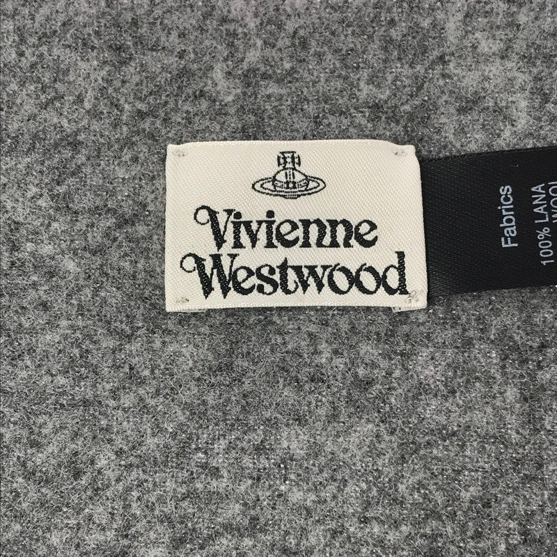【中古品】【レディース】 ORB LOGO WOOL MUFFLER オーブ ロゴ ウール マフラー 服飾小物 187-260208-na-03-tag カラー：グレー 万代Net店