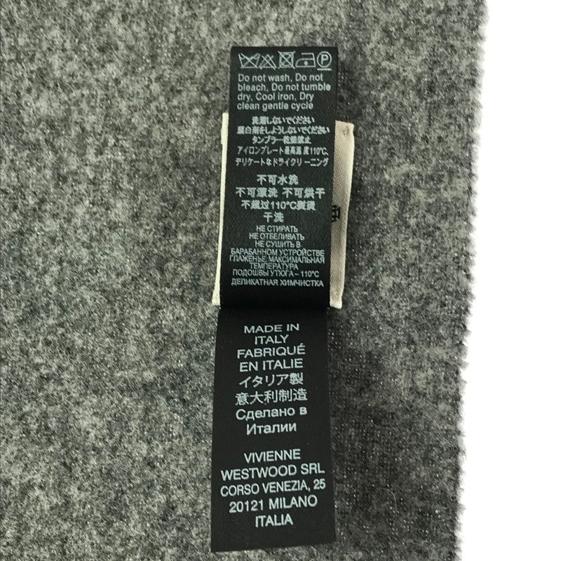 【中古品】【レディース】 ORB LOGO WOOL MUFFLER オーブ ロゴ ウール マフラー 服飾小物 187-260208-na-03-tag カラー：グレー 万代Net店