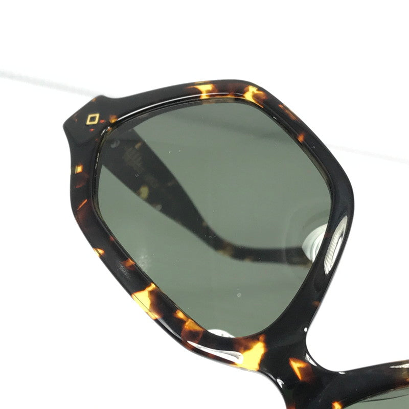【中古品】【メンズ】 WONDERLAND ワンダーワンド POWAY POWAY-02JP パウウェイ サングラス アイウェア アクセサリー 203-260118-na-10-tag サイズ：52□17 145 カラー：Yellow Tort / Green Lens 万代Net店