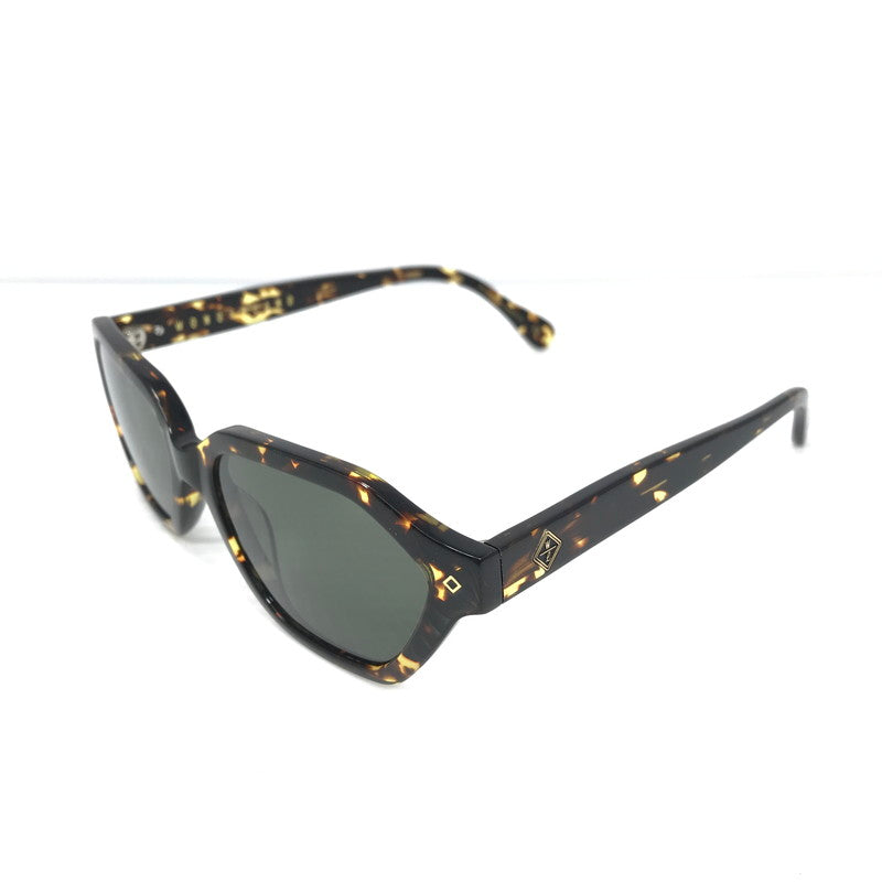 【中古品】【メンズ】 WONDERLAND ワンダーワンド POWAY POWAY-02JP パウウェイ サングラス アイウェア アクセサリー 203-260118-na-10-tag サイズ：52□17 145 カラー：Yellow Tort / Green Lens 万代Net店