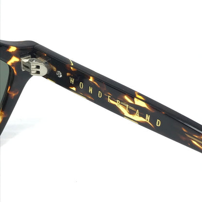 【中古品】【メンズ】 WONDERLAND ワンダーワンド POWAY POWAY-02JP パウウェイ サングラス アイウェア アクセサリー 203-260118-na-10-tag サイズ：52□17 145 カラー：Yellow Tort / Green Lens 万代Net店
