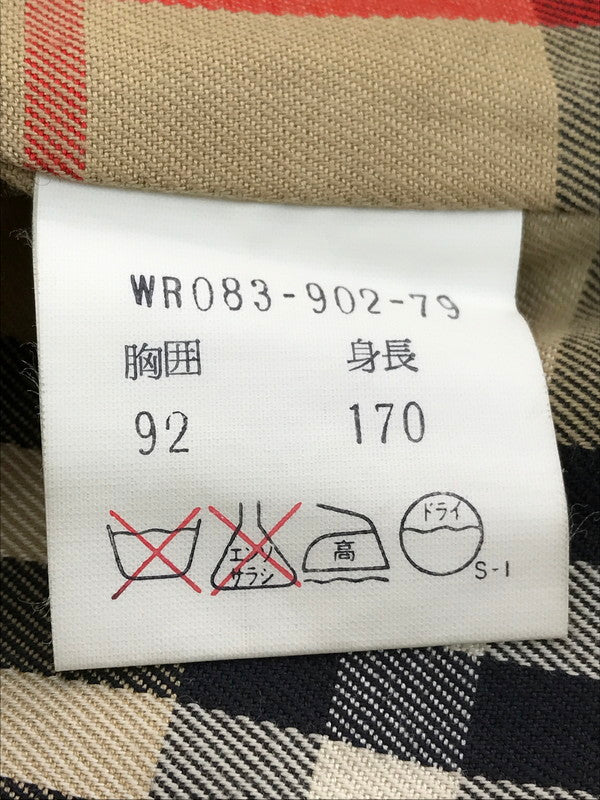 【中古品】【メンズ】 TRENCH COAT WR083-902-79 トレンチコート 日本製 141-260117-rt-04-tag サイズ：胸囲92
身長170 カラー：玉虫色 万代Net店