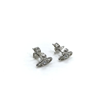 【中古品】【レディース】 Vivienne Westwood ヴィヴィアンウエストウッド NANO SOLITAIRE EARRINGS ナノ ソリティア ピアス アクセサリー 193-260125-na-03-tag カラー：シルバー 万代Net店