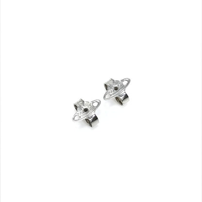 【中古品】【レディース】 Vivienne Westwood ヴィヴィアンウエストウッド NANO SOLITAIRE EARRINGS ナノ ソリティア ピアス アクセサリー 193-260125-na-03-tag カラー：シルバー 万代Net店