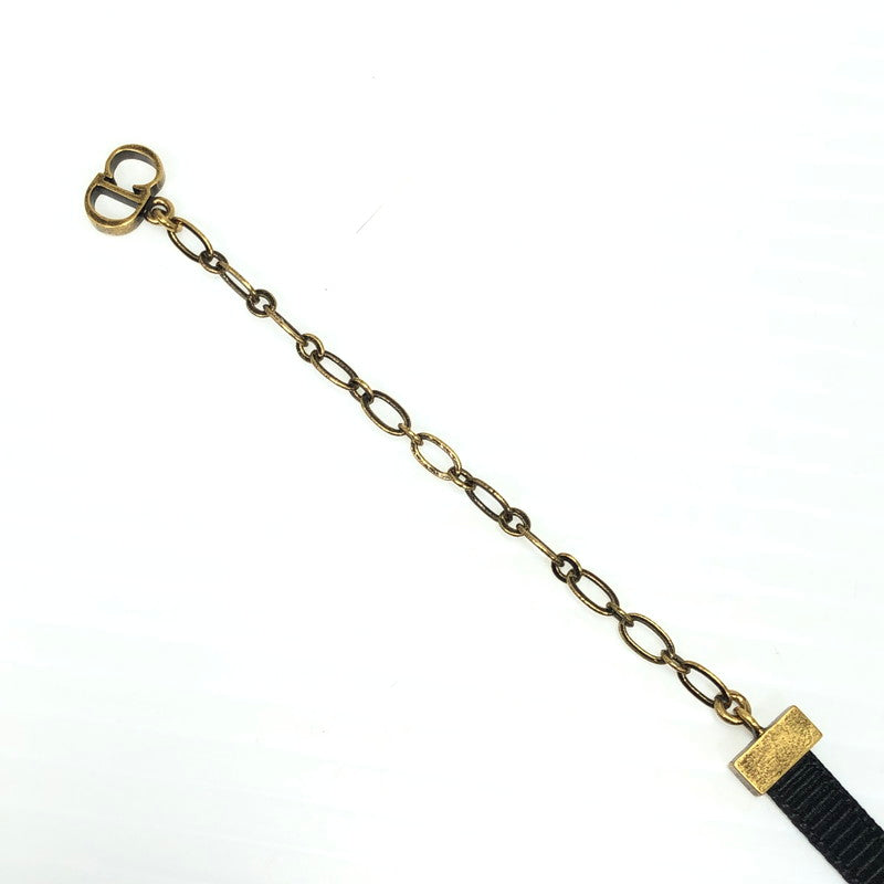 【中古品】【レディース】 Christian Dior クリスチャンディオール J'ADIOR ジャドール ロゴチョーカー ネックレス アクセサリー 183-260131-na-01-tag カラー：ゴールド/ブラック 万代Net店