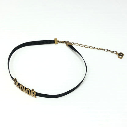 【中古品】【レディース】 Christian Dior クリスチャンディオール J'ADIOR ジャドール ロゴチョーカー ネックレス アクセサリー 183-260131-na-01-tag カラー：ゴールド/ブラック 万代Net店