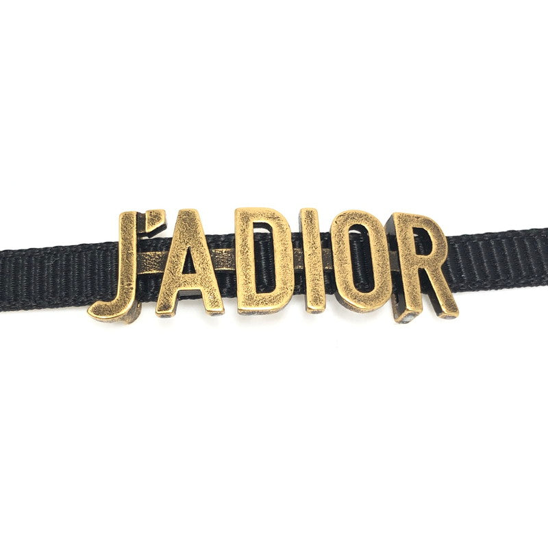 【中古品】【レディース】 Christian Dior クリスチャンディオール J'ADIOR ジャドール ロゴチョーカー ネックレス アクセサリー 183-260131-na-01-tag カラー：ゴールド/ブラック 万代Net店