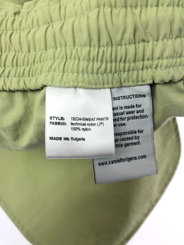 【中古美品】【メンズ】 CAMIEL FORTGENS カミエル フォートヘンス TECH-SWEAT PANTS NYLON PANTS テック スウェットパンツ ナイロンパンツ ボトムス 152-260127-rt-01-tag サイズ：M カラー：グリーン系 万代Net店