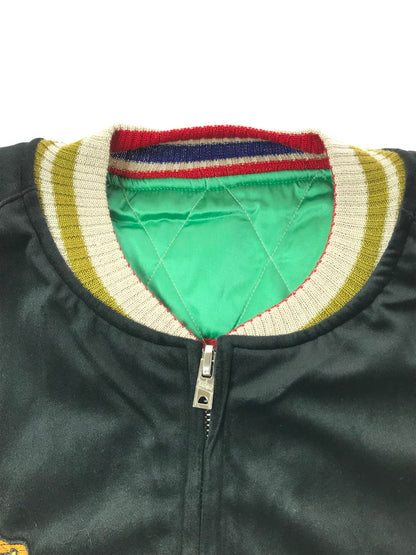 【中古美品】【メンズ】 SAPEUR サプール × ビックリマン REVERSIBLE SOUVENIR JACKET A0024-500 リバーシブル スーベニアジャケット スカジャン アウター 142-260405-na-03-tag サイズ：L カラー：ブラック/グリーン 万代Net店