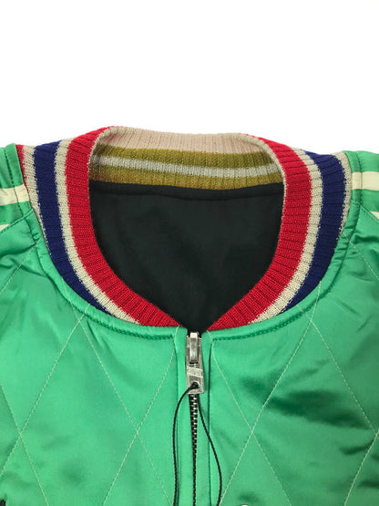 【中古美品】【メンズ】 SAPEUR サプール × ビックリマン REVERSIBLE SOUVENIR JACKET A0024-500 リバーシブル スーベニアジャケット スカジャン アウター 142-260405-na-03-tag サイズ：L カラー：ブラック/グリーン 万代Net店
