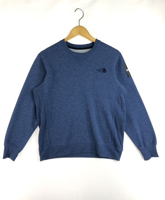 【中古品】【メンズ】 THE NORTH FACE ザ・ノースフェイス SQUARE LOGO CREW BLUE NT61931 スクエアロゴクルー スウェット トレーナー トップス 144-260124-rt-03-tag サイズ：M カラー：ブルー 万代Net店