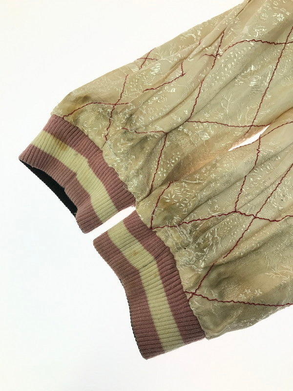 【ジャンク品】【メンズ】 花旅楽団 ハナタビガクダン EMBROIDERED SUKAJAN 金魚 らんちゅう菊 刺繍 スカジャン アウター 145-260121-rt-07-tag サイズ：L カラー：マルチカラー 万代Net店