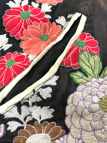 【ジャンク品】【メンズ】 花旅楽団 ハナタビガクダン EMBROIDERED SUKAJAN 金魚 らんちゅう菊 刺繍 スカジャン アウター 145-260121-rt-07-tag サイズ：L カラー：マルチカラー 万代Net店