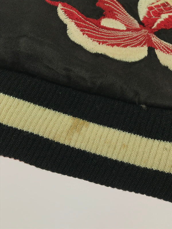【ジャンク品】【メンズ】 花旅楽団 ハナタビガクダン EMBROIDERED SUKAJAN 金魚 らんちゅう菊 刺繍 スカジャン アウター 145-260121-rt-07-tag サイズ：L カラー：マルチカラー 万代Net店