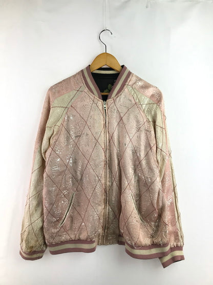 【ジャンク品】【メンズ】 花旅楽団 ハナタビガクダン EMBROIDERED SUKAJAN 金魚 らんちゅう菊 刺繍 スカジャン アウター 145-260121-rt-07-tag サイズ：L カラー：マルチカラー 万代Net店