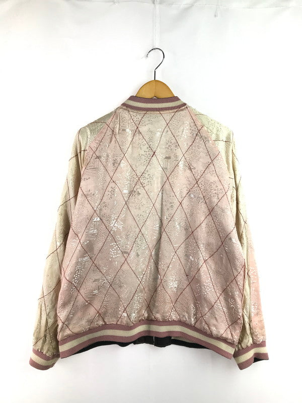 【ジャンク品】【メンズ】 花旅楽団 ハナタビガクダン EMBROIDERED SUKAJAN 金魚 らんちゅう菊 刺繍 スカジャン アウター 145-260121-rt-07-tag サイズ：L カラー：マルチカラー 万代Net店