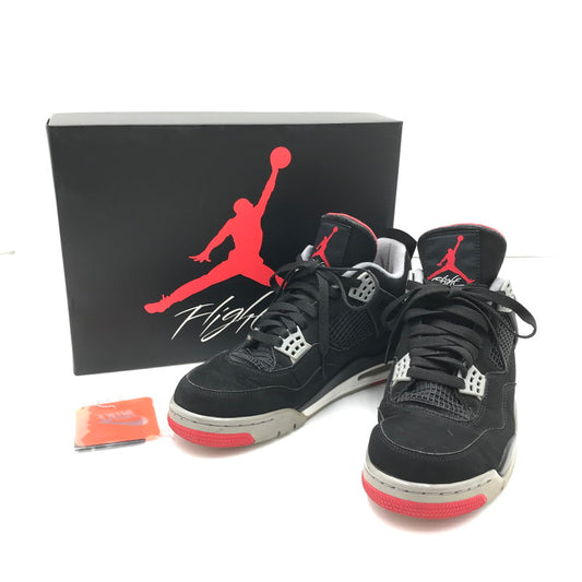 【中古品】【メンズ】 AIR JORDAN 4 RETRO 308497-060 エアジョーダン 4 レトロ スニーカー 靴 160-260204-na-05-tag サイズ：27cm US 9 カラー：BLACK/FIRE RED-CEMENT GREY 万代Net店