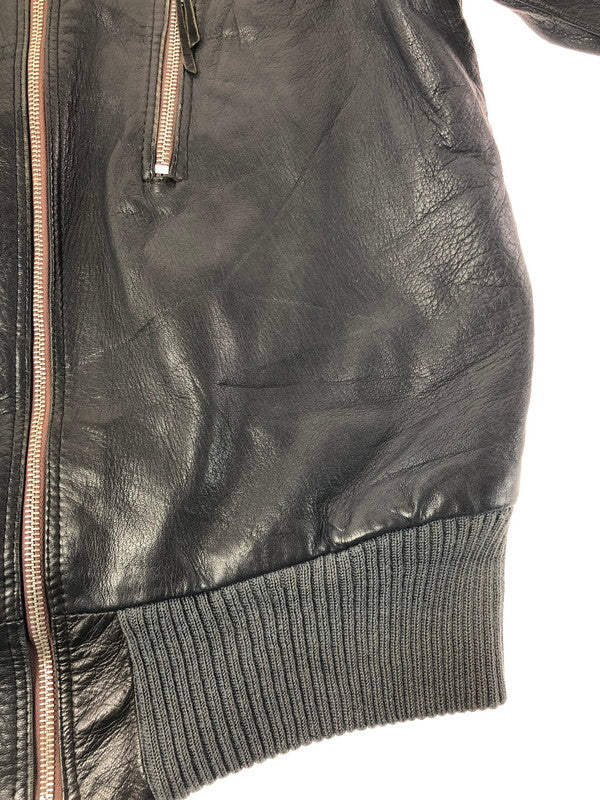 【現状渡し品】【メンズ】 GERMAN ARMY ドイツ軍 40's LEATHER FLIGHT JACKET 推定60～80年代年代 レザーフライトジャケット ヴィンテージ 146-260130-rt-08-tag サイズ：不明 下記参照 カラー：ブラック 万代Net店