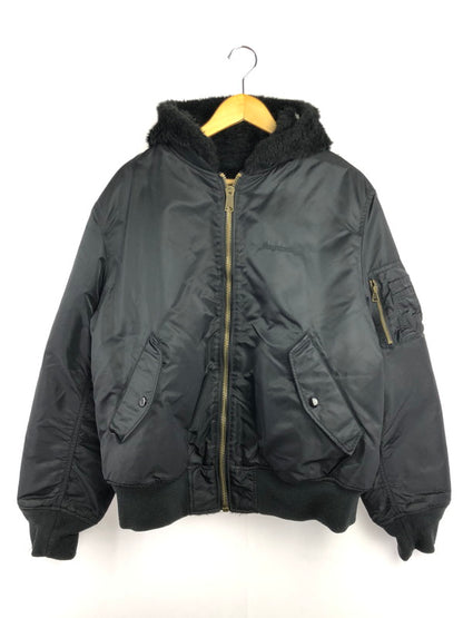 【メンズ】 Supreme シュプリーム 22AW FAUX FUR REVERSIBLE MA-1 BLACK フェイク ファー リバーシブル MA-1 アウター 149-260320-rt-30-tag サイズ：L カラー：ブラック 万代Net店