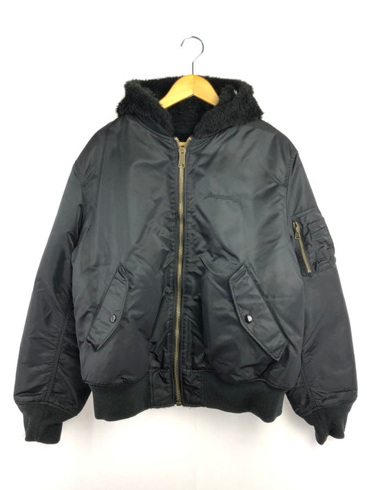 【メンズ】 Supreme シュプリーム 22AW FAUX FUR REVERSIBLE MA-1 BLACK フェイク ファー リバーシブル MA-1 アウター 149-260320-rt-30-tag サイズ：L カラー：ブラック 万代Net店