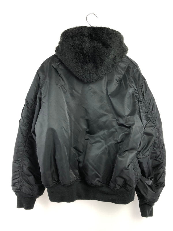【メンズ】 Supreme シュプリーム 22AW FAUX FUR REVERSIBLE MA-1 BLACK フェイク ファー リバーシブル MA-1 アウター 149-260320-rt-30-tag サイズ：L カラー：ブラック 万代Net店