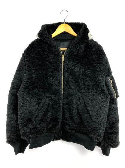 【メンズ】 Supreme シュプリーム 22AW FAUX FUR REVERSIBLE MA-1 BLACK フェイク ファー リバーシブル MA-1 アウター 149-260320-rt-30-tag サイズ：L カラー：ブラック 万代Net店