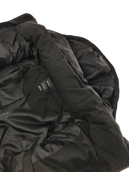 【中古美品】【メンズ】 RVCA ルーカ HOODED PUFFER JACKET BLACK BF042760 フーデッド パファー ジャケット アウター 142-260121-rt-20-tag サイズ：L カラー：ブラック 万代Net店