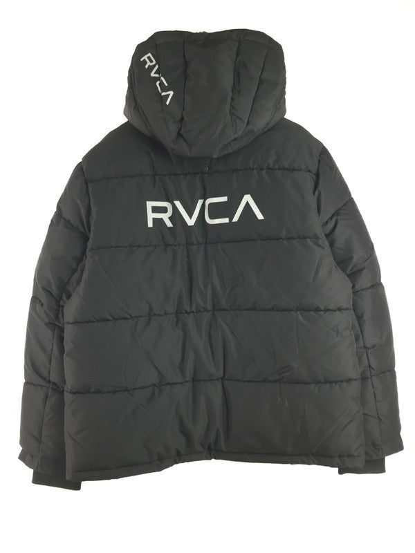 【中古美品】【メンズ】 RVCA ルーカ HOODED PUFFER JACKET BLACK BF042760 フーデッド パファー ジャケット アウター 142-260121-rt-20-tag サイズ：L カラー：ブラック 万代Net店