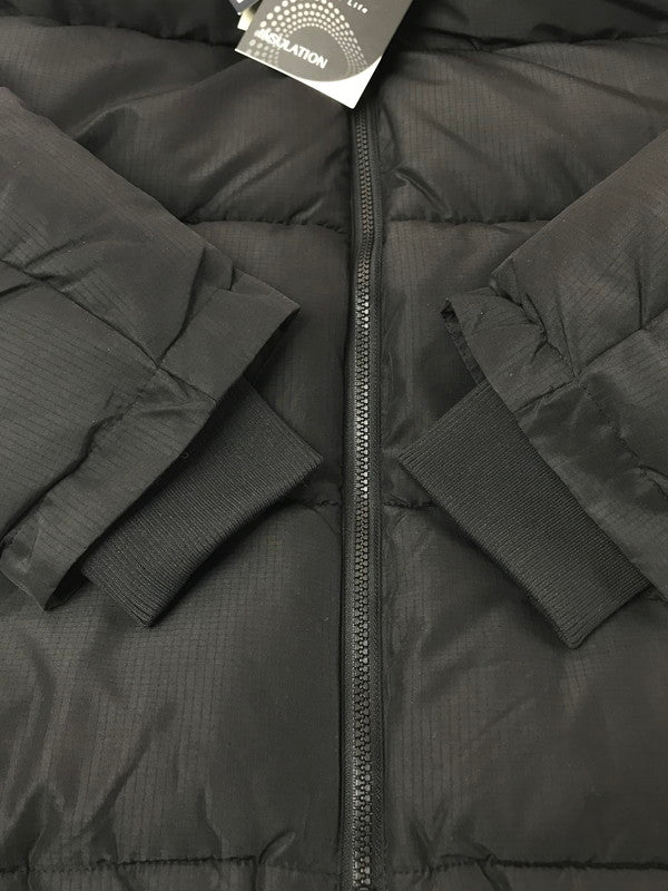 【中古美品】【メンズ】 RVCA ルーカ HOODED PUFFER JACKET BLACK BF042760 フーデッド パファー ジャケット アウター 142-260121-rt-20-tag サイズ：L カラー：ブラック 万代Net店