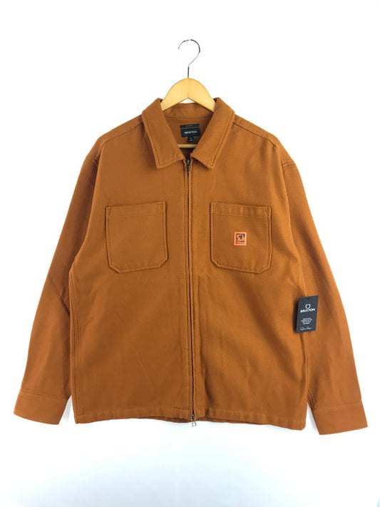 【中古品】【メンズ】 BRIXTON ブリクストン UNION ZIP FLANNEL SHIRT RUSTIC CARAMEL 01474 ユニオン ジップ フランネル シャツ 142-260121-rt-14-tag サイズ：L カラー：オレンジ系 万代Net店