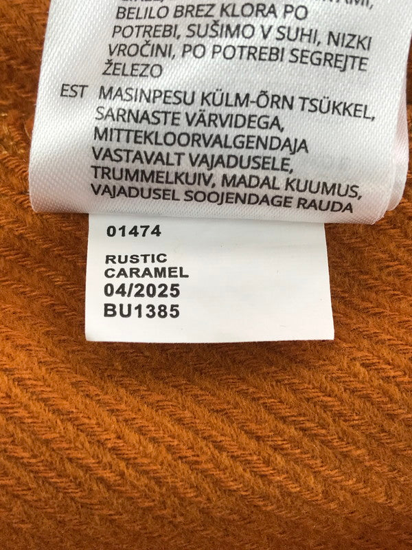 【中古品】【メンズ】 BRIXTON ブリクストン UNION ZIP FLANNEL SHIRT RUSTIC CARAMEL 01474 ユニオン ジップ フランネル シャツ 142-260121-rt-14-tag サイズ：L カラー：オレンジ系 万代Net店