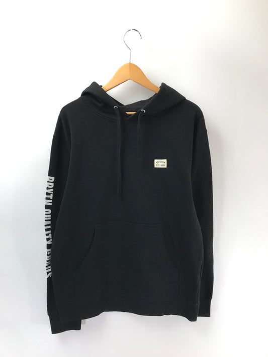 【中古美品】【メンズ】 BRIXTON ブリクストン WOODBURN LABEL HOODIE 22802 ウッドバーン ラベル フーディー パーカー 142-260212-rt-19-tag サイズ：M カラー：ブラック 万代Net店