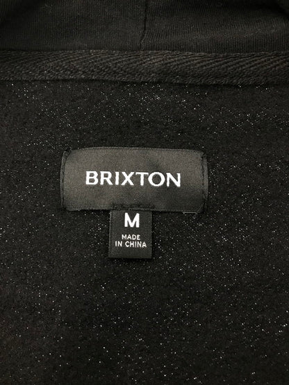【中古美品】【メンズ】 BRIXTON ブリクストン WOODBURN LABEL HOODIE 22802 ウッドバーン ラベル フーディー パーカー 142-260212-rt-19-tag サイズ：M カラー：ブラック 万代Net店