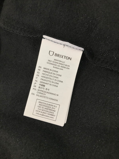 【中古美品】【メンズ】 BRIXTON ブリクストン WOODBURN LABEL HOODIE 22802 ウッドバーン ラベル フーディー パーカー 142-260212-rt-19-tag サイズ：M カラー：ブラック 万代Net店