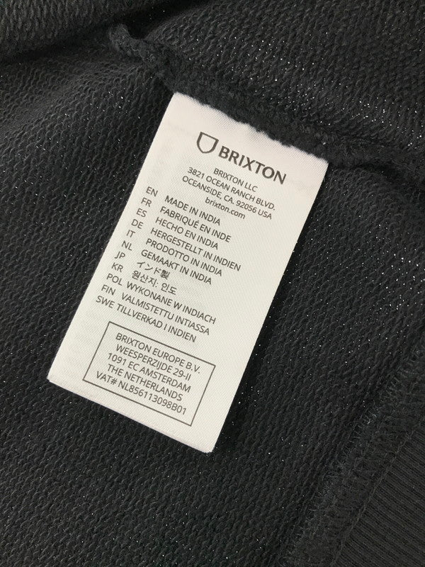 【中古品】【メンズ】 BRIXTON ブリクストン VARSITY BROKEN IN HOODY 22644 バーシティ ブロークン フーディー パーカー 142-260212-rt-15-tag サイズ：M カラー：ブラック 万代Net店