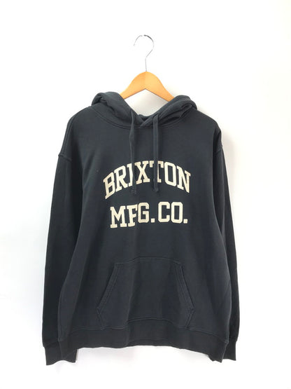 【中古品】【メンズ】 BRIXTON ブリクストン VARSITY BROKEN IN HOODY 22644 バーシティ ブロークン フーディー パーカー 142-260212-rt-16-tag サイズ：L カラー：ブラック 万代Net店