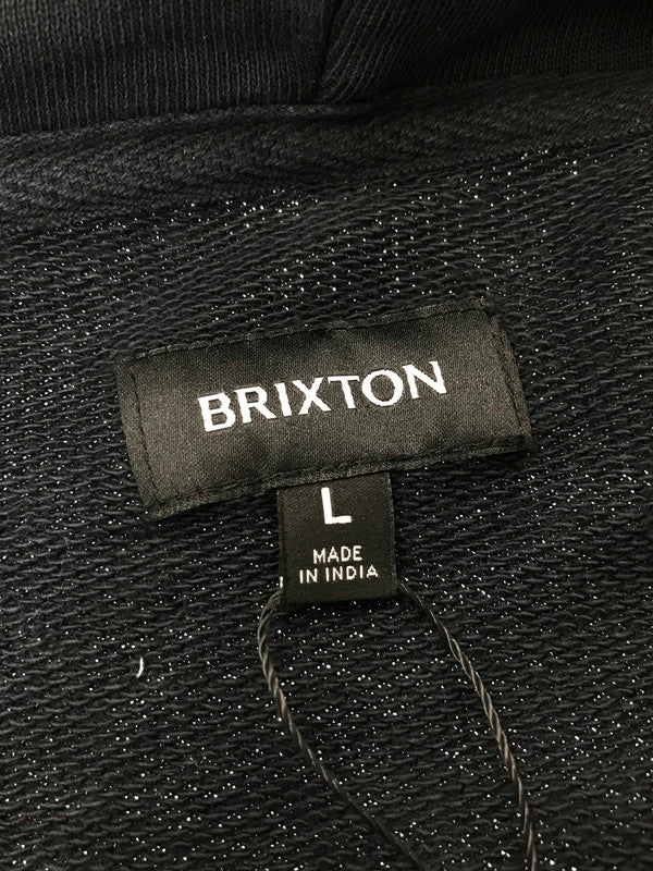 【中古品】【メンズ】 BRIXTON ブリクストン VARSITY BROKEN IN HOODY 22644 バーシティ ブロークン フーディー パーカー 142-260212-rt-16-tag サイズ：L カラー：ブラック 万代Net店