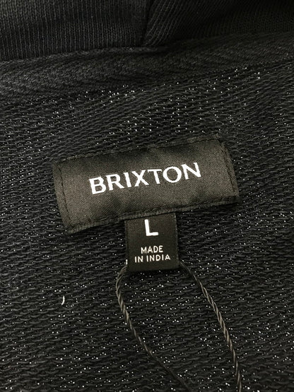【中古品】【メンズ】 BRIXTON ブリクストン VARSITY BROKEN IN HOODY 22644 バーシティ ブロークン フーディー パーカー 142-260212-rt-16-tag サイズ：L カラー：ブラック 万代Net店