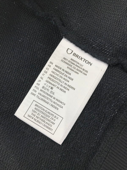 【中古品】【メンズ】 BRIXTON ブリクストン VARSITY BROKEN IN HOODY 22644 バーシティ ブロークン フーディー パーカー 142-260212-rt-16-tag サイズ：L カラー：ブラック 万代Net店