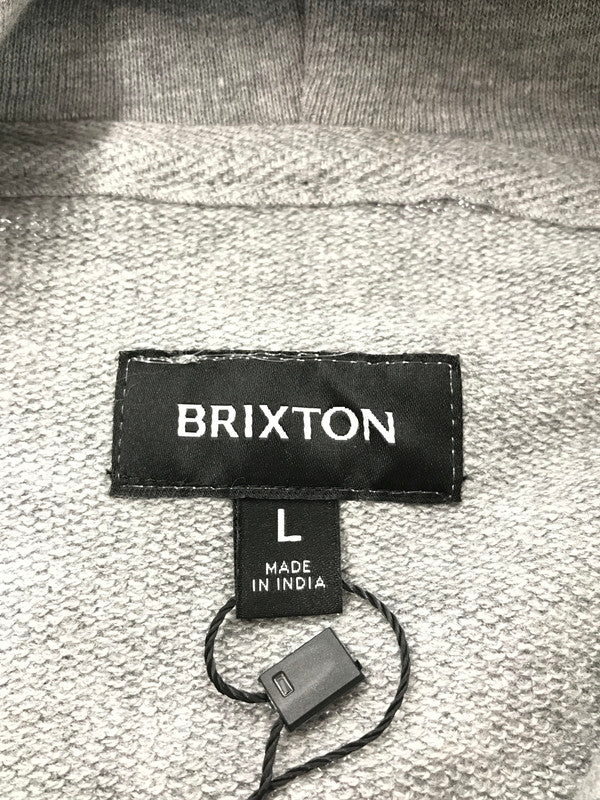 【中古品】【メンズ】 BRIXTON ブリクストン VARSITY BROKEN IN HOODY 22644 バーシティ ブロークン フーディー パーカー 142-260212-rt-14-tag サイズ：L カラー：グレー 万代Net店