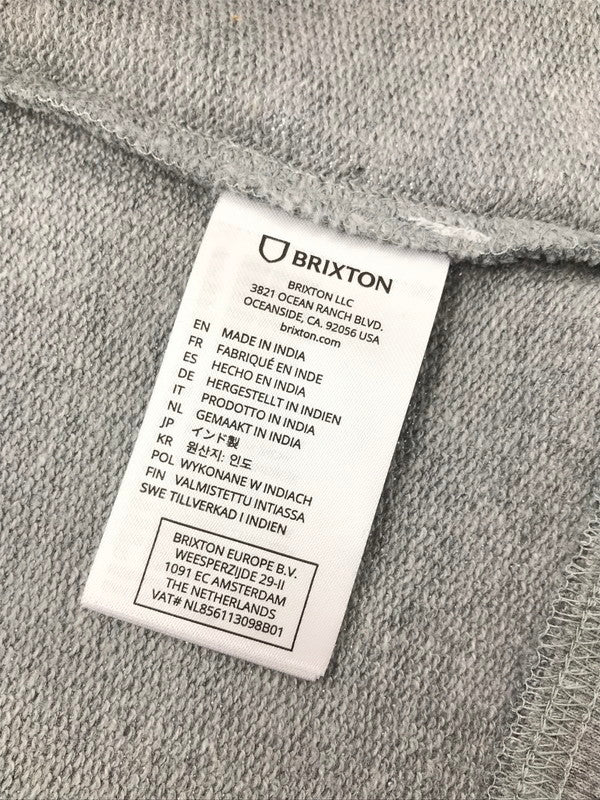 【中古品】【メンズ】 BRIXTON ブリクストン VARSITY BROKEN IN HOODY 22644 バーシティ ブロークン フーディー パーカー 142-260212-rt-14-tag サイズ：L カラー：グレー 万代Net店