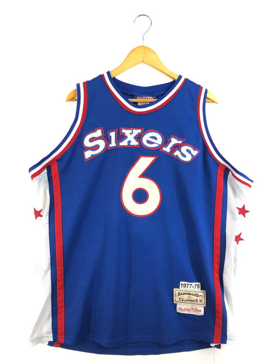 【中古品】【メンズ】 MITCHELL&NESS ミッチェルアンドネス × HARDWOOD CLASSICS ハードウッド クラシック NBA ERVING GAME SHIRT ゲームシャツ トップス 142-260207-rt-14-tag サイズ：不明 下記参照 カラー：ブルー 万代Net店