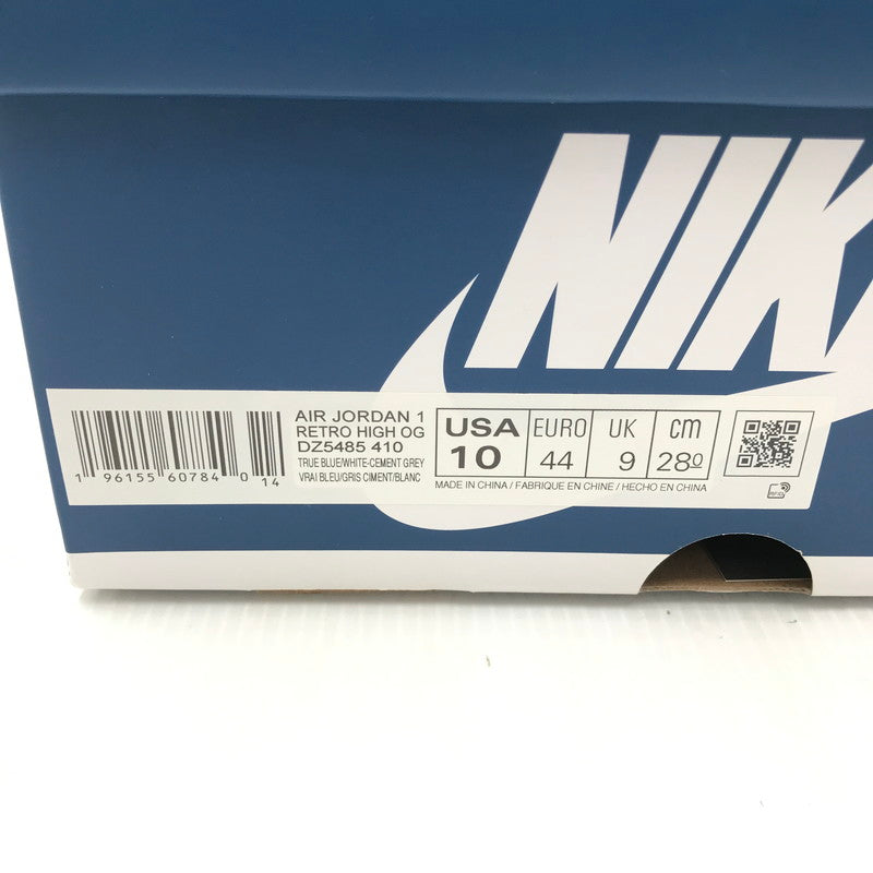 【中古美品】【メンズ】 NIKE ナイキ AIR JORDAN 1 HIGH OG DZ5485-410 エアジョーダン 1 ハイ スニーカー 靴 160-260126-na-01-tag サイズ：28cm US 10 カラー：TRUE BLUE/WHITE-CEMENT GREY 万代Net店