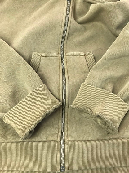 【中古品】【メンズ】 ENTIRE STUDIOS エンタイア スタジオ FULL ZIP ES2106RHS フルジップパーカー トップス 141-260123-rt-05-tag サイズ：S カラー：カーキ 万代Net店